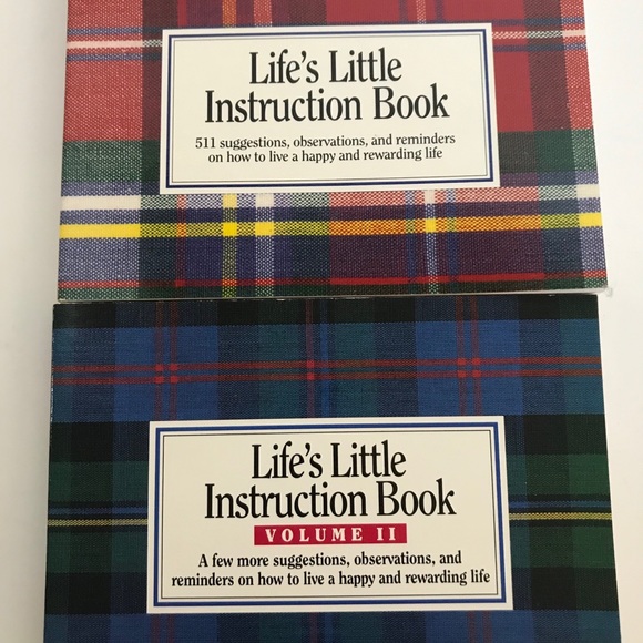 Life’s little instruction book vol 1 and 2 books